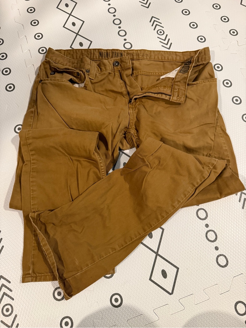 Men's Slim Pants in Caramel Tan